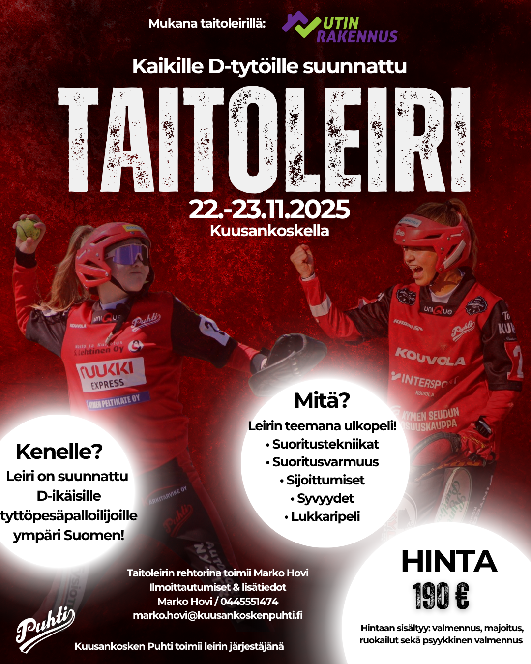 Taitoleiri kaikille D-tytöille!
