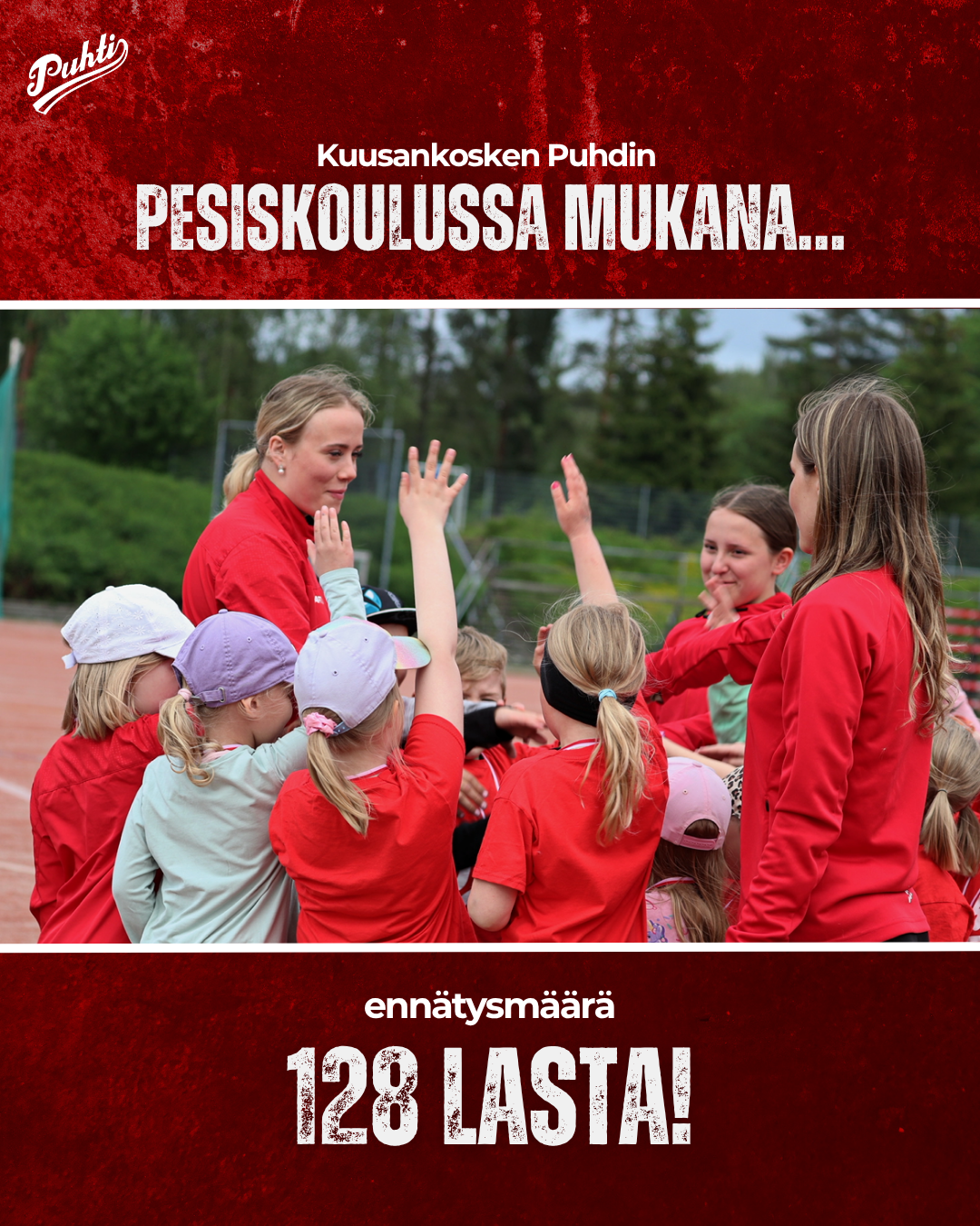 Pesiskoulussa mukana ennätykselliset 128 lasta!